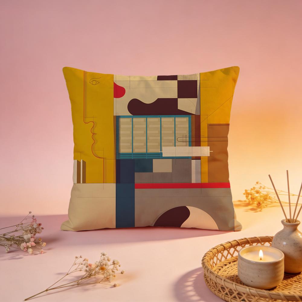 Fashion Ooskar Schlemmered Cushion Cover Comfortable Durable Pillow Cover MultiScene for Home Office Car Sofa