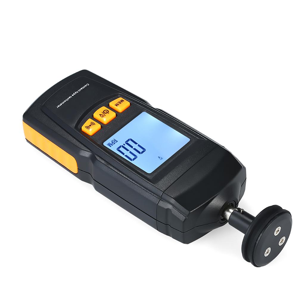 Digital Tachometer Handheld Contact Motor Tachometer LCD Speedometer Tach RPM  Teste Electrical Machine Rotate Speed
