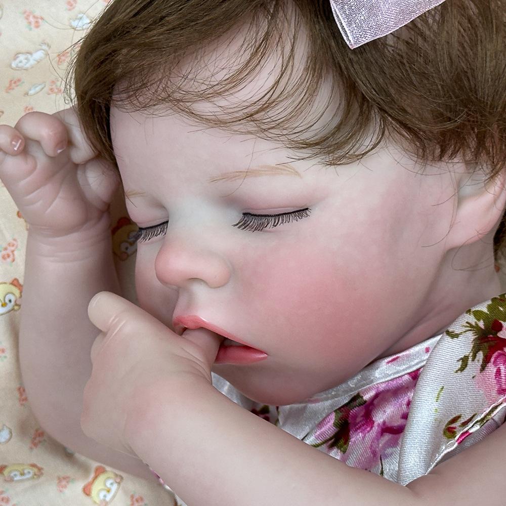 18 Inch/46cm Reborn Baby Doll Soft Silicone Vinyl Realistic Newborn Toy Gift for Kids