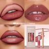 2 ks Sady kombinací tužky na rty, lesku na rty a rtěnky, efekt vodního světla s vysokým leskem, lesklá želé pevná rtěnka a matná konturovací tužka na rty pro konturovací make-up