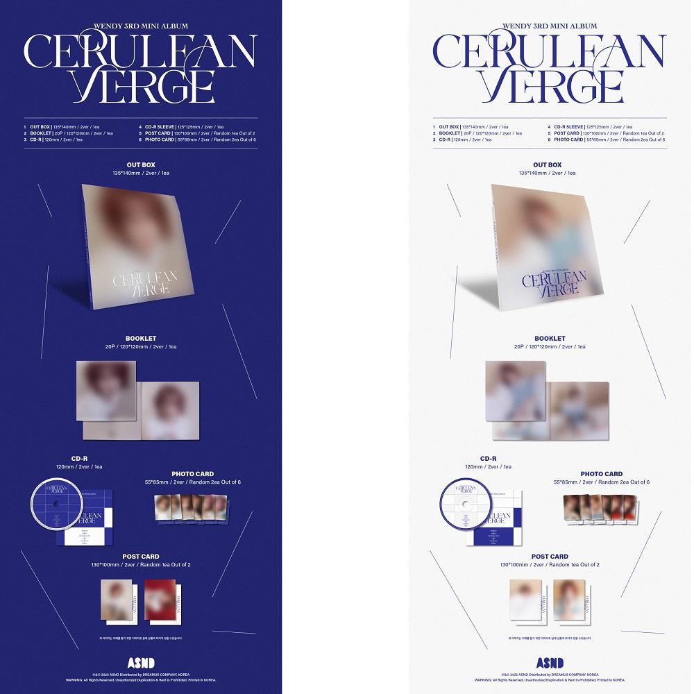 [9/10 Release] WENDY - 3rd Mini Album Cerulean Verge [Digipack Ver.] CD