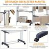 Movable 4-Layer Floor-Standing Folding Drying Rack with Wheels for Indoor and Balcony Use