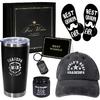 Tecanne Birthday Gifts For Grandpa - Fathers Day Gift Box Baskets For Grandpa, Husband, Men Best Christmas Package Gift Ideas