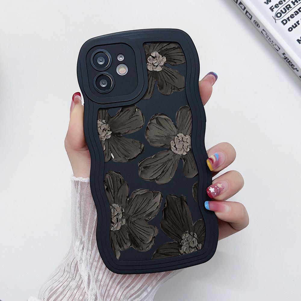 Flower Phone Case For iPhone 13 Case iPhone 11 12 14 15 16 Pro Max X XR XS MAX 7 8 Plus SE 0 Candy Color Silicone Soft Cover