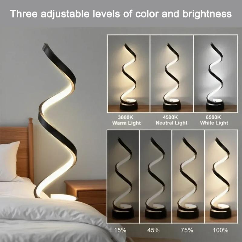 Tischleuchte LED Spirale 3 Farbtemperaturen Dimmbar Zeitgenössisch Wohnzimmer Büro Schlafzimmer Dekorative Lampe USB Stromanschluss