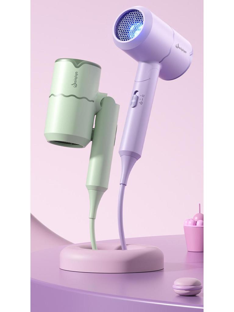 High-Power Folding Hair Dryer for Home and Salon Use