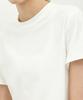 Debiweeo Women'S Yoga Wear Devi-T0109-White Pilates Basic Crop Short Sleeve Tee