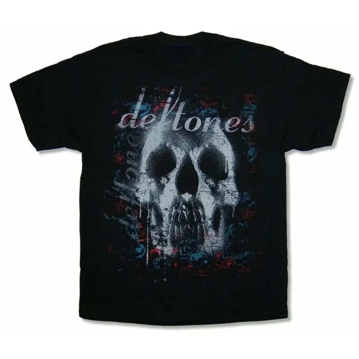 

Ужасы Deftones Футболка Мужская Харадзюку Готика Черная Футболка Лето Мальчики Девочки Уличная одежда Японский Винтаж Свободные Футболки S чёрный