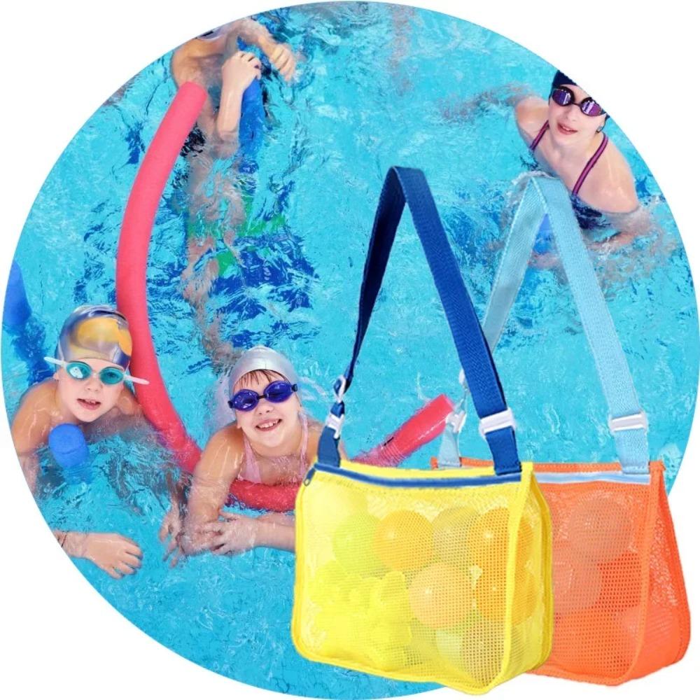 Outdoor Beach Mesh Bag Childen Sand Away Foldable Protable Baby Beach Toys Clothes Bags Kids Toys Storage Sundries Organizers