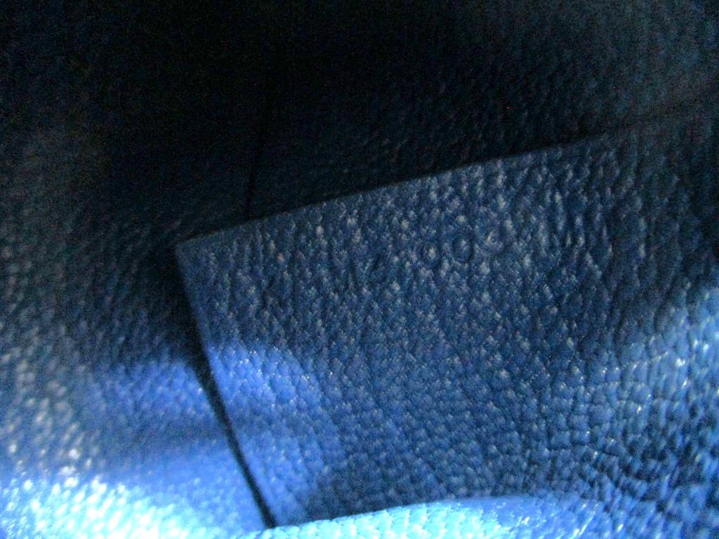 Authentisches HERMES Sun Blue Frida Chevre Myzore Leder Münzetui Bastia #b086 Geöffnete Schachtel