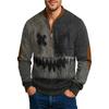 Men'S Outdoor Zipper Long Sleeved Sportswear Casual Sweatshirt