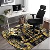 1PC Custom Name Warrior Crest Theme Floor Mat Ideal for Living Room, Game Rooms, Office, Bedroom,Floor Mat Playful Design