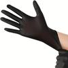 100pcs Black Nitrile Disposable Gloves - Waterproof Durable Non-Medical Gloves S/M/L/XL for Kitchen Bathroom Home Cleaning