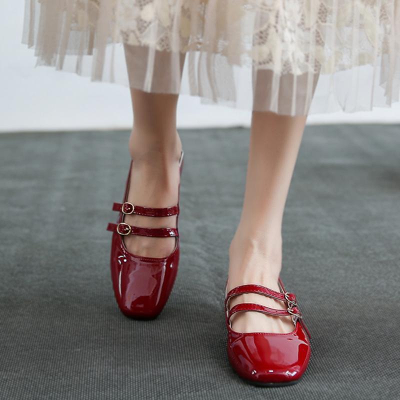 Fashion Flats Women's Sandals Elegant Shallow Shoes Designer Buckle Loafers Shoes Woman 2025 Summer Slingback Dress Sandalias De Mujer