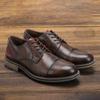Luxury Men Oxford Shoes Lace Up Split Toe Coffee Black Formal Dress Shoes Non-slip Office Business Shoes Men Big Size 7-13