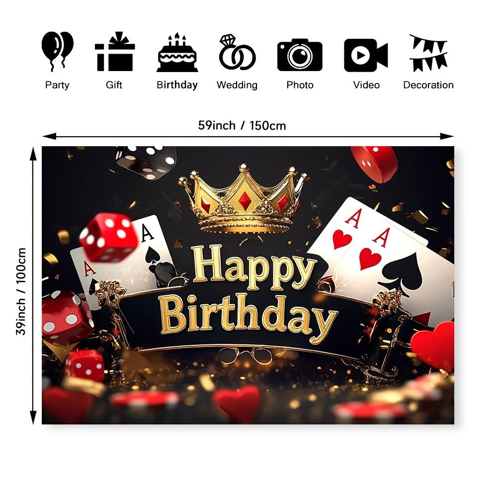 Elegant Poker Night themed party background - suitable for weddings, birthdays, anniversaries