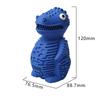 Cute Pet Puzzle Toy Treat-filling Capbbilities for Chew Durable Rubber Dinosaur Dog Teeth Cleaning Toy
