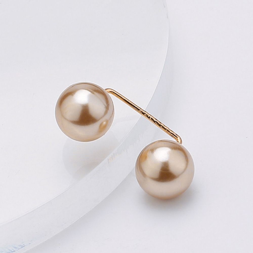Romantic Waist Buckle Sweater Pin Bending Jewelry Gray Anti-Exposure Brooch Shawl Buckle Pearl Brooch Waist Tightening Brooch