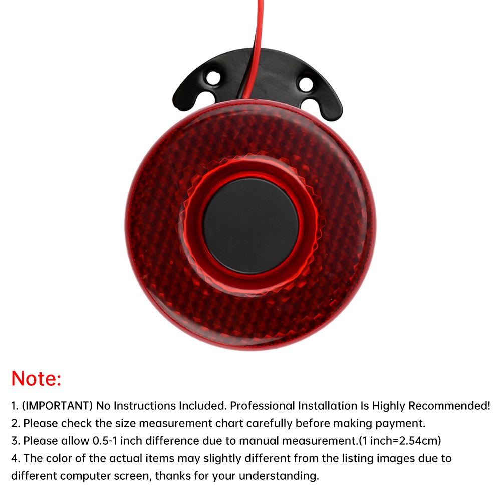 DC 12-24V car horn, trucks,excavators,vans modified reversing horn, 10W horn with LED light,105dB beep sound buzzer warning horn