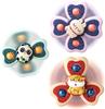 3-piece suction cup spinning toy set, suitable for 1-year-old boys and girls, baby bath toy (1 set, in OPP bag)