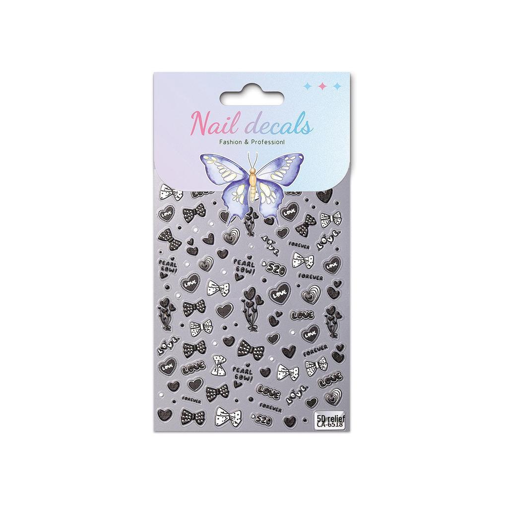 5D Embossed Cute Buzz Lightyear Cartoon Nail Art Stickers