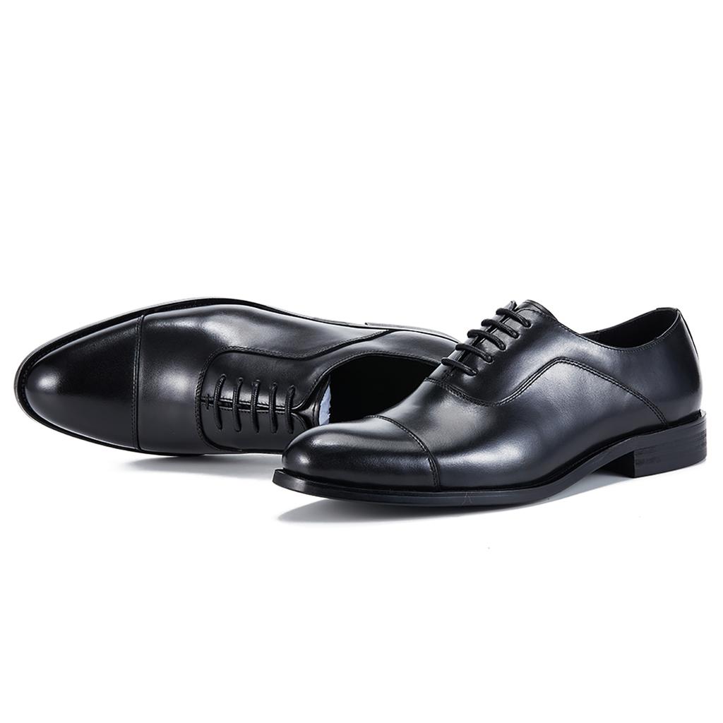 Herren Echtleder Oxford Schuhe im italienischen Stil Klassische atmungsaktive Oberleder Rindsleder Business Kleiderschuhe für Herren