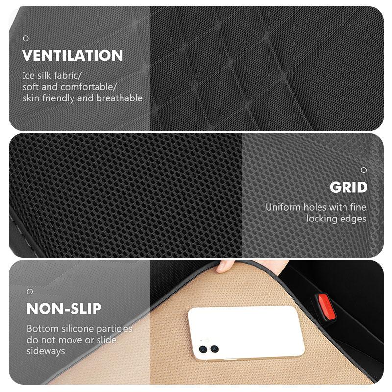 137Ice Silk Car Rear Front Seat Backrest Cushion Non-Slip Pad For Volkswagen VW Golf 4 5 6 7 GTI Tiguan Passat B5 B6 B7 CC Jetta