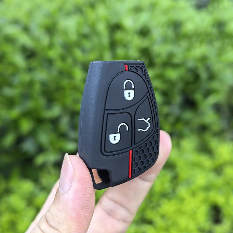 New Silicone Car Key Cover Case For Mercedes Benz C B E Class W203 W211 W204 Yu Bn Cls Clk