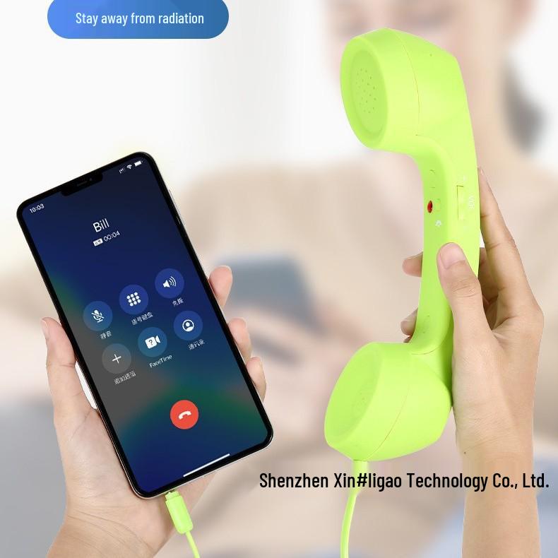 Creative Retro Landline-Style Mobile Phone Handset Headset Universal