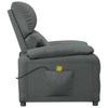Vidaxl Armchair With Massage, Dark Gray, Fabric