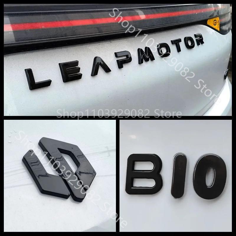 For Leapmotor C10 C16 C11 B10 Blackened Car Emblem Letter Sticker Black Warrior Exterior Modification Accessories