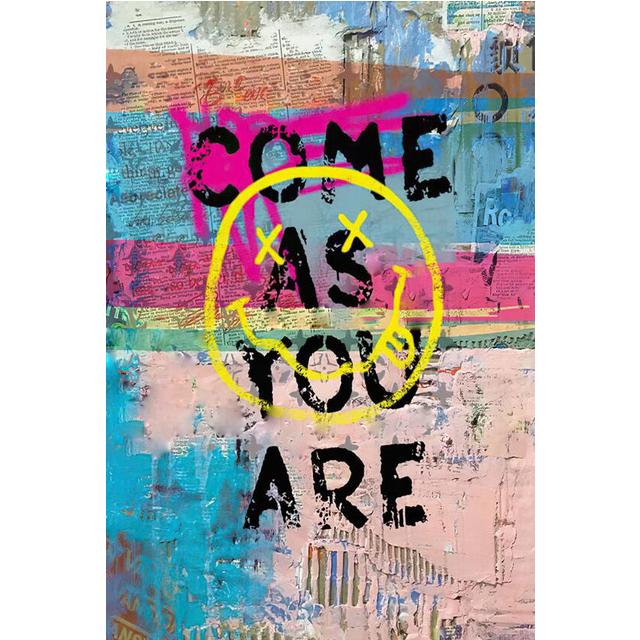 

Абстрактные граффити изобразительного искусства, принты, смайлик, плакат, картина на холсте, настенная живопись, картина для гостиной, домашний декор 21x30cm No Framed