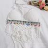 Be careful with the machine versatile vacation women's summer new suspender hollow crochet embroidery short vest women