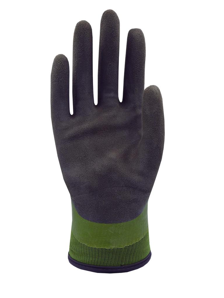 Weed DEVOLG and Waterproof Work Gloves with Reflective Natural for Snow Civil and Size Khaki DE-339K (10 Pairs) Cold-Weather Belt, Material, Rubber,