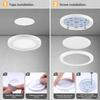 Super Thin LED Panel Light with Touch Dimmer,2-10Pcs Puck Lights 12V Kitchen Cabinet Wine Case Decor Lighting iling Lamp