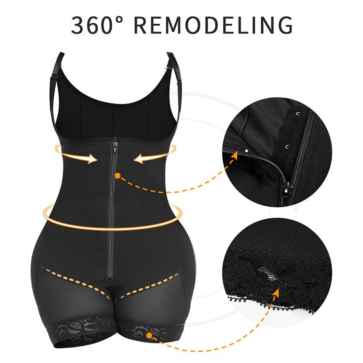 Plus Size Full Body Shaper, High Compression Tummy Control Butt Lifter Bodysuit