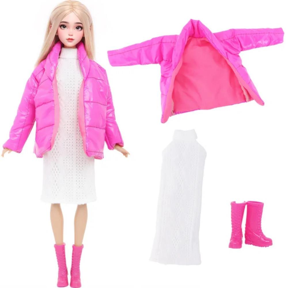 

11,5 Одежда для куклы Бар Кукла бие 3 шт./компл. Модное зимнее пальто Платье Рубашка Брюки Обувь Сапоги 11,8-дюймовые Аксессуары для куклы Детская игрушка