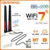 BE200 WiFi7 Adapter Bluetooth 5.4 6GHz Wireless Card BE200NGW 802.11BE PC/Laptop Antenne Set M.2 NGFF For Intel Network Adapter 3