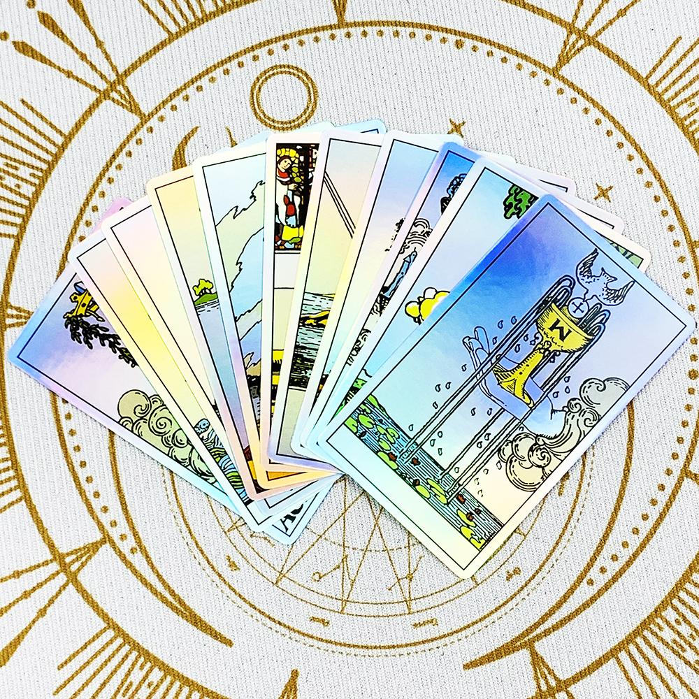 Hot-selling Tarot Cards A 78pcs Cards Fortune Telling Divination Game Cards Party Game Holiday Games, Halloween Christmas Gifts