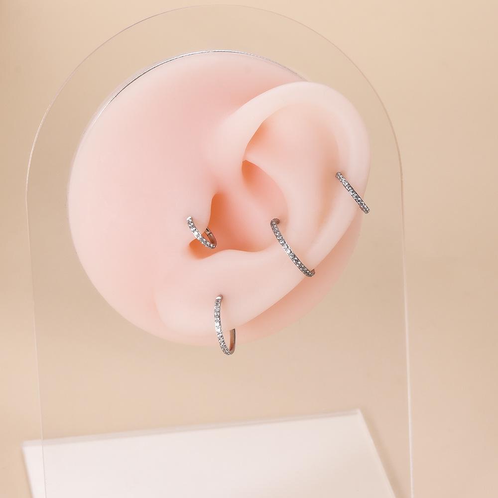 G23 Titan Zirkonia Högkvalitativa Kroppspiercing Smycken: Näspiercing, Stud, Örhänge, Ring, Clicker, Sömlös Ring