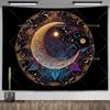 Tarot Tapestry Nordic Flower Series Room Background Cloth Moon Phase Wall Hanging Tapestries Living Room Bedroom Altar Cloths