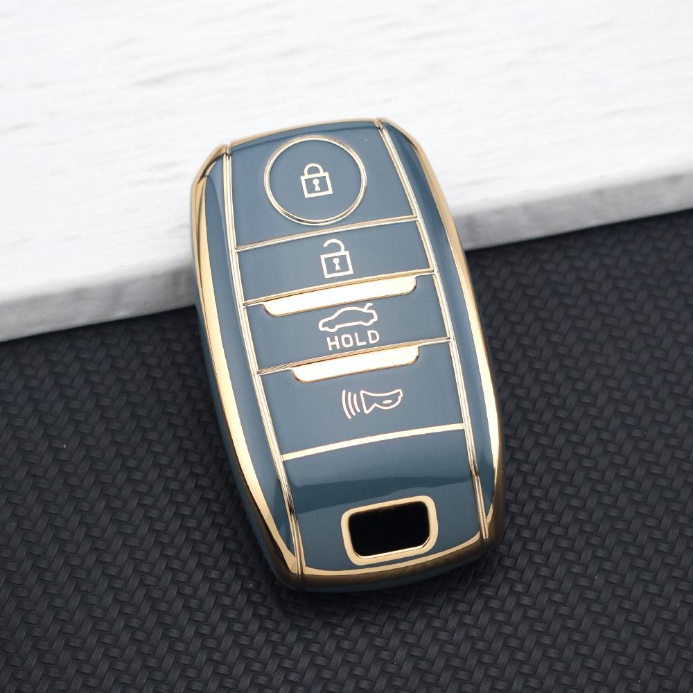 Soft Car Key Case Cover for KIA Sportage Cerato Optima K2 K3 K4 K5 RIO Picanto Soul Sorento Sedona 3/4 Buttons Car Key Shell Bag