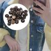 50 set Pure Brass Snap Buttons Round Button Cloth Luggage Decoration Tool(12.5mm Bronze)