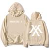 MONSTAX Boy Band Coreana Felpe alla Moda 2025 EP The X Stampa Grafica Felpe a Manica Lunga Autunno Pullover Donna Unisex