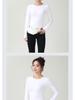 Women's Yoga Slim Fit Quick Dry Long Sleeve T-Shirt - Comfortable Round Neck Fitness & Pilates Wear