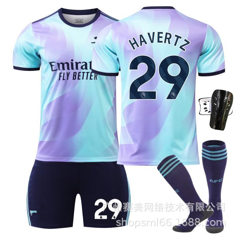 2425 Arsenal Duo 7 Saca Jerseys 9 Jesus 11 Martinelli 41 Rice No. 18 Football Uniform Set