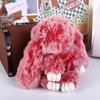 Bags Pendant Key Ring Plush Bunny Keyring Rabbit Fur Keychain Fluffy Toy Doll Plush Bunny Keychain