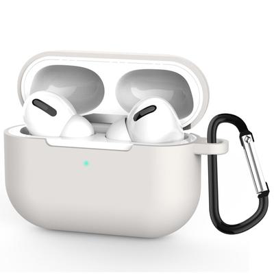 KANOYO AirPods Pro 1st Generation Silicone Protective Case with Full Charging Visible LED Lightweight Case, Carabiner, Protection, Enabled, Light,