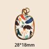 Modisch Bunt Handgezeichnet Anhänger DIY Handgefertigter Schmuck Charms Geschenk Geometrische Form Herstellung Verbinder Charms Herstellung
