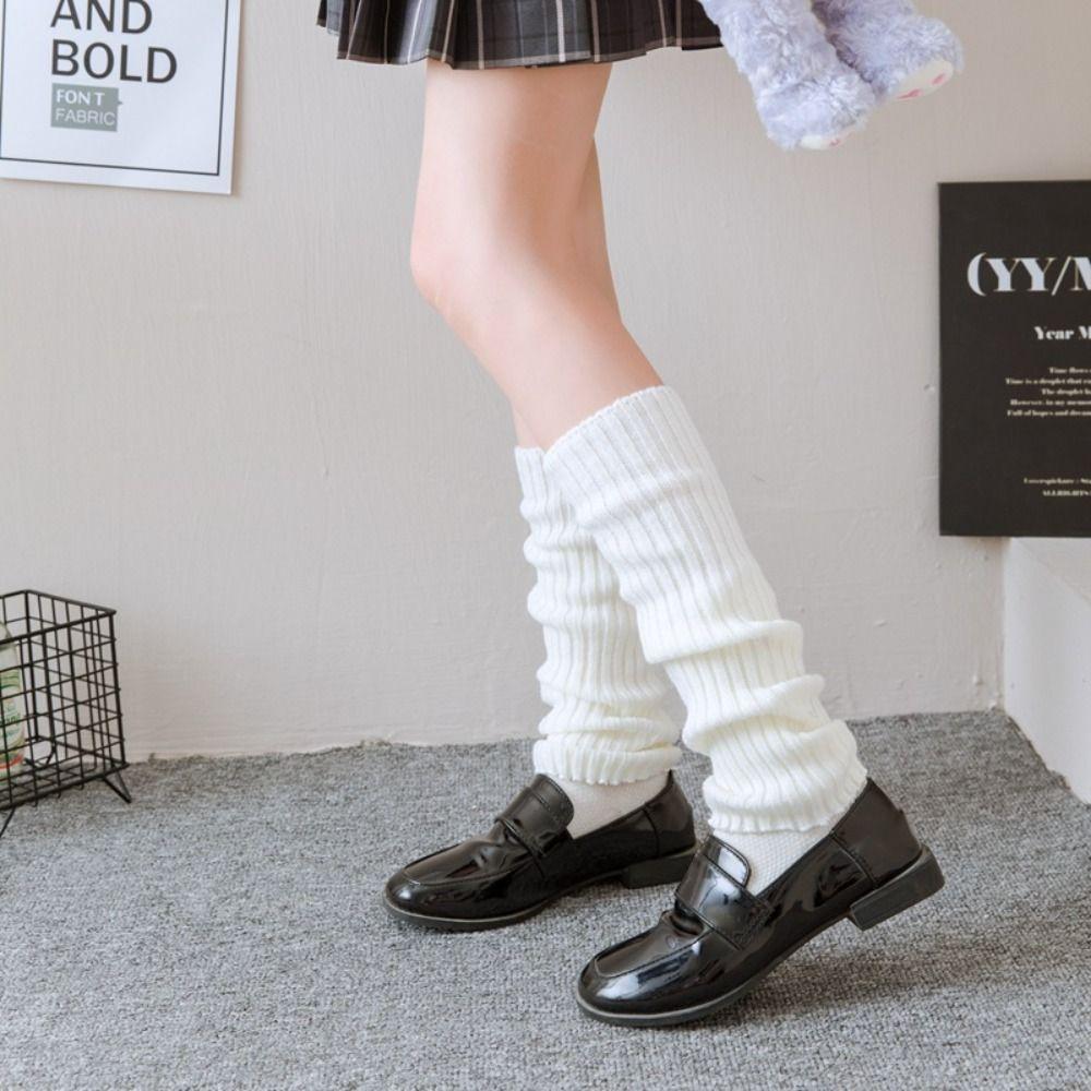 

Вязаные набедренные повязки Harajuku, носки в японском стиле, повседневные гетры Jk для девочек